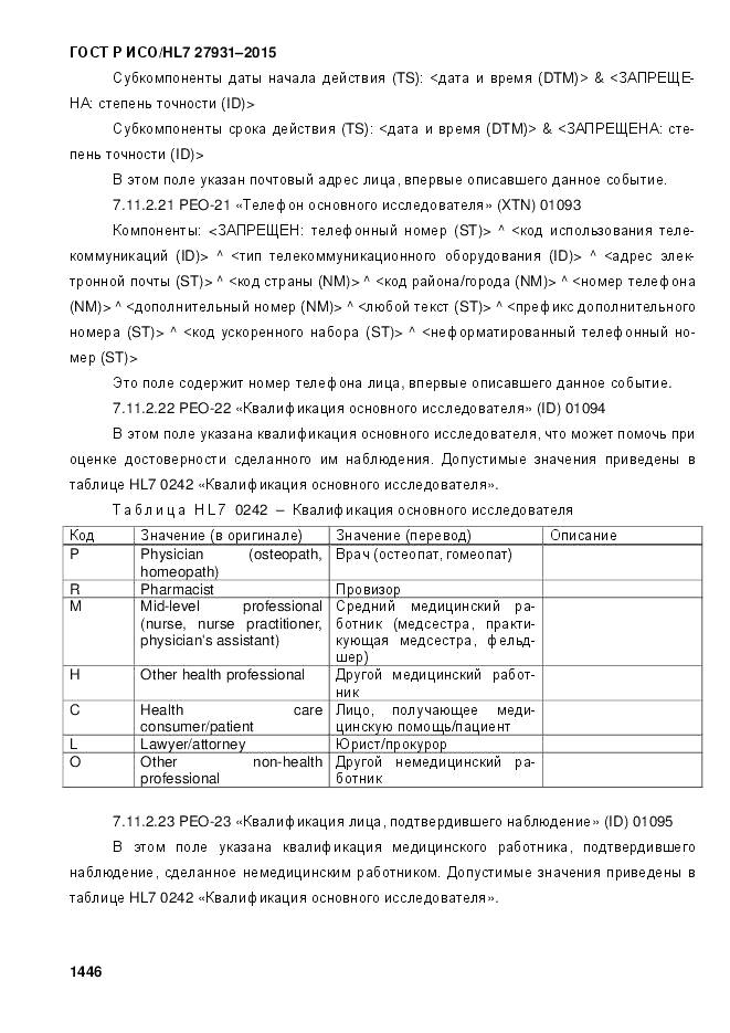 ГОСТ Р ИСО/HL 7 27931-2015, страница 1453